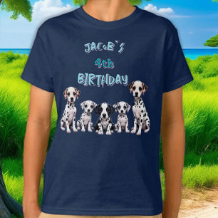 T-shirt Enfant Chien dalmate fête d'anniversaire