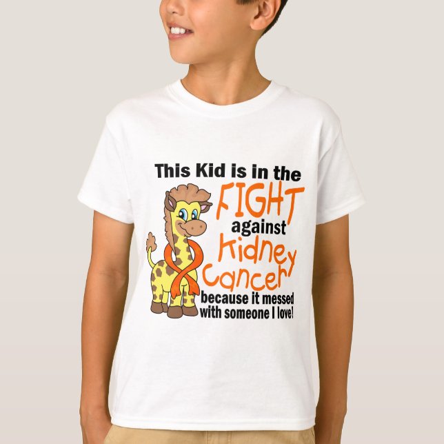 T-shirt Enfant dans le combat contre le Cancer de rein (Devant)