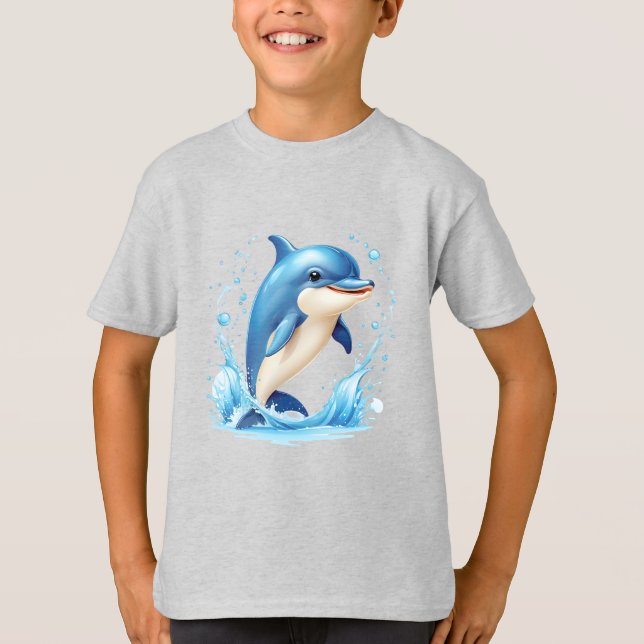 T-shirt enfant dauphin (Devant)