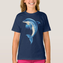 T-shirt enfant dauphin souriant