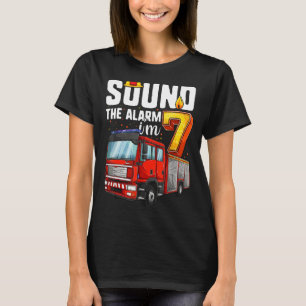 T-shirt Enfant de 7 ans Camion d'anniversaire Garçon Pompi