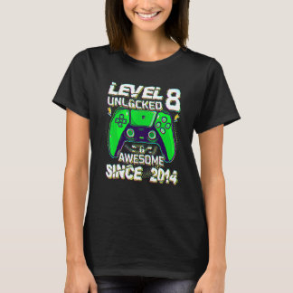 T-shirt Enfant de 8 ans niveau 8 déverrouillé incroyable 2