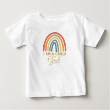 T-shirt Enfant de Dieu avec Rainbow Design