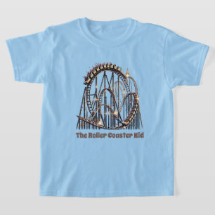 T-shirt enfant dessous de verre à rouleaux ajouter du text