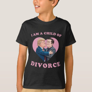 T-shirt Enfant Divorcé de Trump Drôle de Mème de Rupture