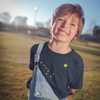 T-shirt enfant drapeau de l'Alaska
