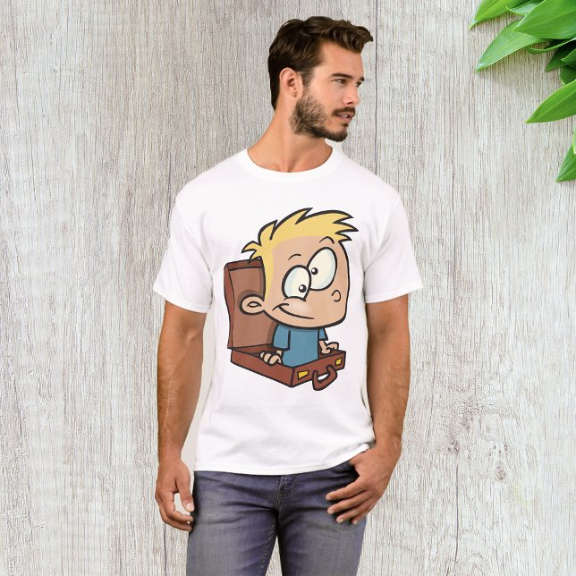 T-shirt Enfant En Suitecase Hommes (Créateur téléchargé)