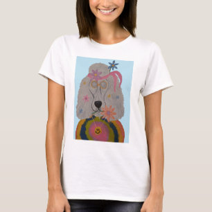 T-shirt Enfant Fleur Caniche Hippie