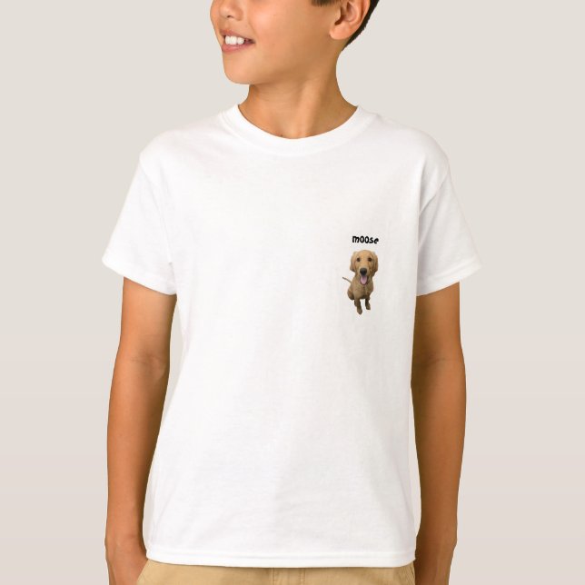 T-shirt enfant - Golden Retriever Chiot (Devant)