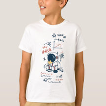T-Shirt enfant graphique de cartoon spatial astron
