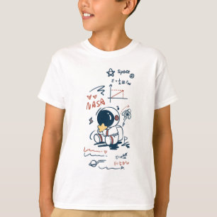 T-Shirt enfant graphique de cartoon spatial astron
