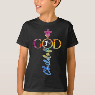 T-shirt Enfant Jésus de Dieu Football Religieux _1