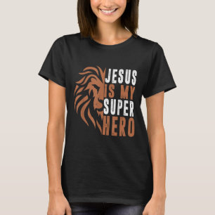 T-shirt Enfant Jésus Est Mon Superhéros Chrétien Dieu Fils