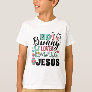 T-Shirt Enfant Jésus m'aime comme aucun lapin