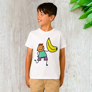 T-shirt Enfant Joueur tenant une grande banane jaune