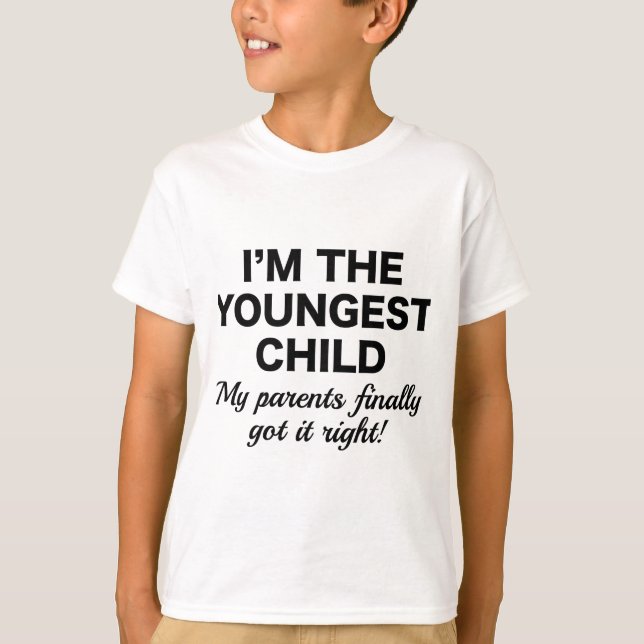 T-shirt Enfant le plus jeune (Devant)