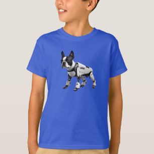 T-shirt enfant mignon robot Boston Terrier