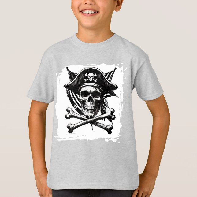 T-shirt enfant pirate (Devant)