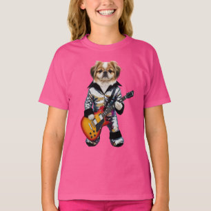 T-Shirt Enfant Rock Star Pékinois