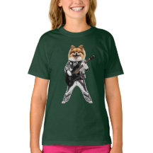 T-Shirt Enfant Rock Star Poméranien