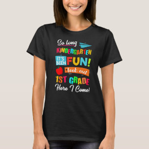 T-shirt Enfant si long maternelle Graduation Regardez deho