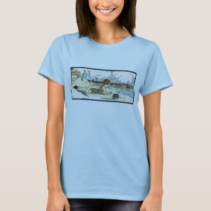 T-shirt Enfant sur la plage Art Vintage