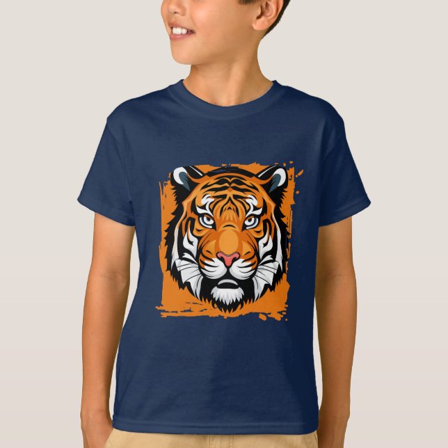 T-shirt enfant tigre (Devant)