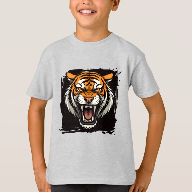 T-shirt enfant tigre (Devant)