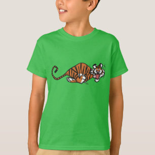 T-shirt enfant tigre en caricature