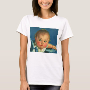 T-shirt Enfant vintage, bébé mignon garçon ou fille en cha