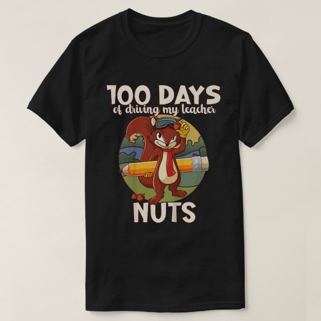 T-shirt Enfants 100 Jours D'Agacer Mon Professeur Naughty  (Design devant)
