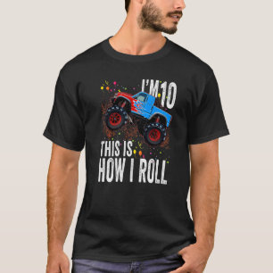 T-shirt Enfants 10 ans 10e anniversaire Garçon Monster Cam