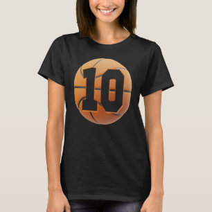T-shirt Enfants 10 ans Anniversaire Garçons basketball 10e
