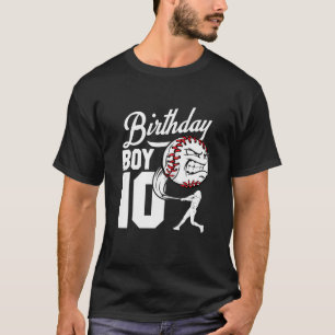 T-shirt Enfants 10 ans Baseball Anniversaire Thème 10T