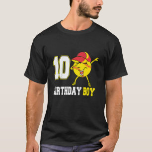 T-shirt Enfants 10 ans Dabbing Softball 10e anniversaire B
