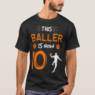 T-shirt Enfants 10e anniversaire Basketball cadeau Ce Ball
