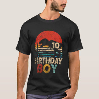T-shirt Enfants 10e anniversaire garçon 10 ans Dinosaur Re