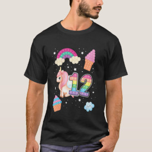 T-shirt Enfants 12e Poppin magique Anniversaire Unicorn Po