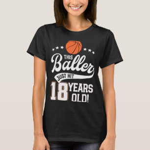 T-shirt Enfants 18e anniversaire Basketball Ce Baller est 