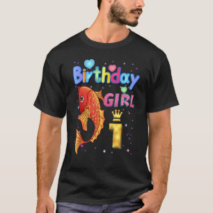 T-shirt Enfants 1 ans Poisson vieux C'est mon 1er annivers