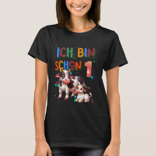 T-shirt Enfants 1er anniversaire garçons vache fête d'anni