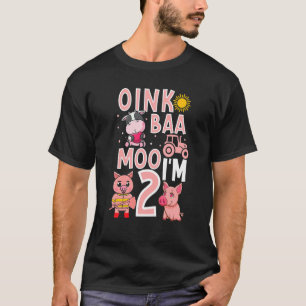 T-shirt Enfants 2 ans Ferme pour filles Animaux mignons 2e