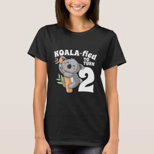 T-shirt Enfants 2 ans Koala Anniversaire Koalafied Girl mi