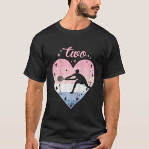 T-shirt Enfants 2 ans mignonne Tennis Anniversaire fille 2