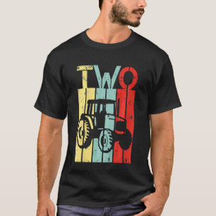 T-shirt Enfants 2 ans Tracteur deuxième anniversaire 2e an