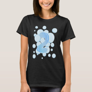 T-shirt Enfants 2e anniversaire Bubble thème fête d'annive