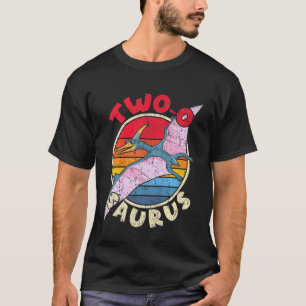 T-shirt Enfants 2e anniversaire Deux O Saurus I Pterodacty