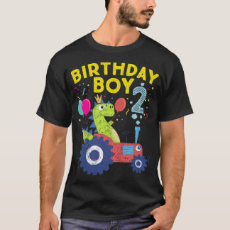 T-shirt Enfants 2e anniversaire garçon T-Rex 2 ans Cadeaux