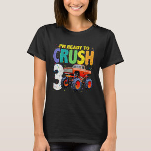 T-shirt Enfants 3 ans 3e anniversaire Monster Truck I Am R