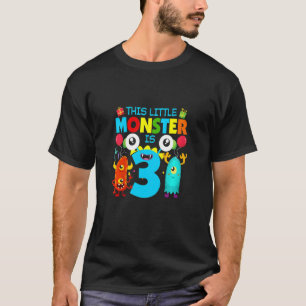 T-shirt Enfants 3 ans Cadeaux Ce petit monstre est 3e B